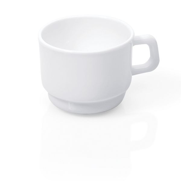 WAS Uni Obertasse, 0,18 Liter, Opalglas, VE: 6 Stück, 9235180, 4044925056670