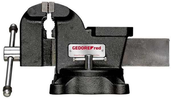 GEDORE red Schraubstock, Backen-Breite 150mm, mit Drehteller, 14kg, 3301738