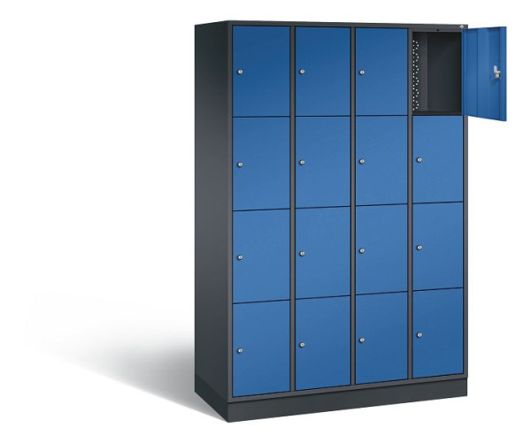 C+P Schließfachschrank Intro, H1950xB1220xT490mm, Farbe: Schwarzgrau, 8470-401 S10126