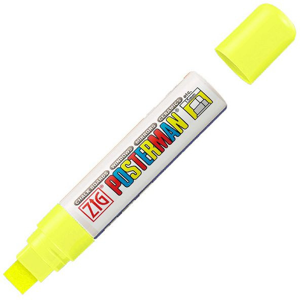 Eichner Postermann-Marker, Farbe: fluoreszierend gelb, wasserfest, 15 mm breit, 9219-00005-540