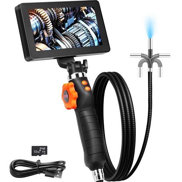 VEVOR Endoskop Kamera Gelenkendoskop 2-Weg 180° Industrielle Inspektion 1080P, ZXKQXNKJ15MDNH82SV9