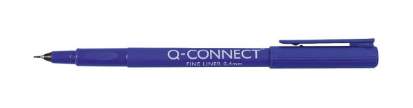 Q-Connect Feinschreiber 0,4 mm, blau, KF25008, 5706002019952