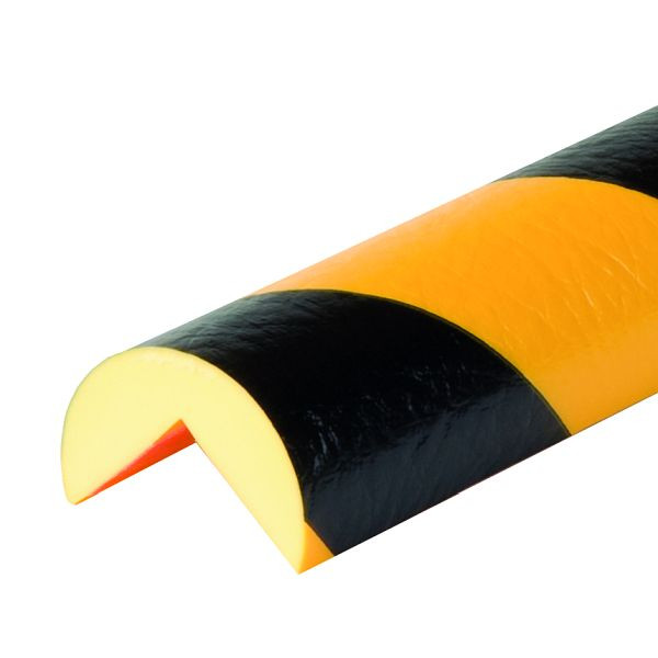 SafetyMarking Warn- und Schutzprofile - Kantenschutz, Prallschutz:  Kreisform 40/40, Typ A, LxBxH 500x4x cm, gelb/schwarz, selbstklebend,  DC10020