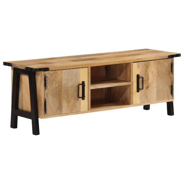 vidaXL TV-Schrank 110x35x40 cm Massivholz Mango, 372722