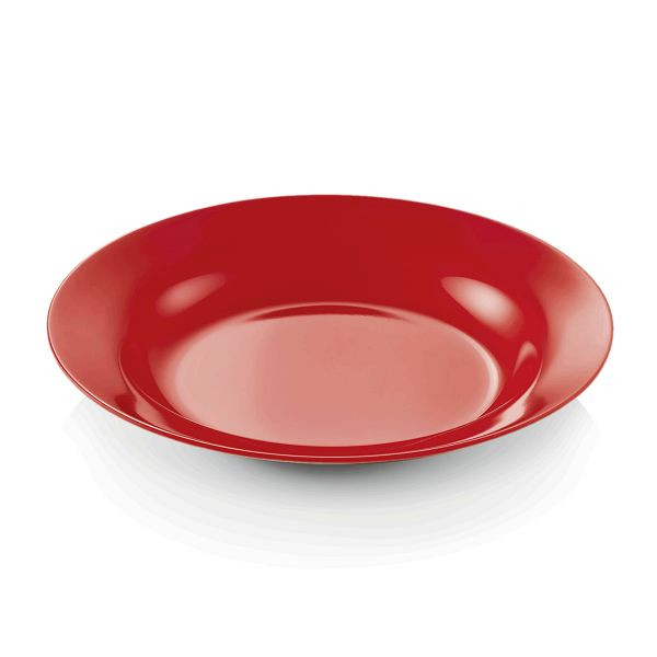 WAS Melamine Teller, tief, Durchmesser 20 cm, rot, Melamin, VE: 12 Stück, 9361201