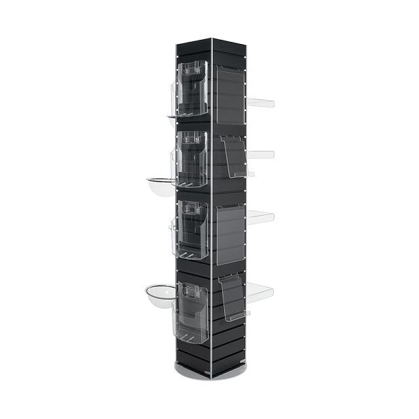VKF Renzel FlexiSlot®-Präsentationstower „York“, anthrazitgrau, 51.0119.16