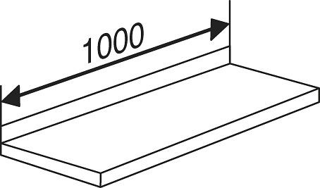 Kerkmann Holzboden Libra mit Anschlagkante, B 1000 x T 300 mm, Buche, 52139552