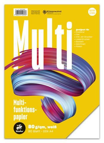 Staufen Multifunktionspapier 7X PLUS - A4, 80 g/qm, weiß, 80 Blatt, 734050989