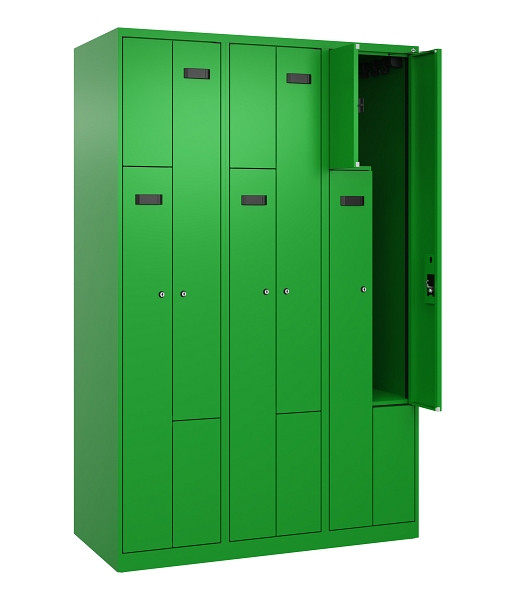 C+P Z-Spind Evolo PLUS, 6 Fächer, 1850x1200x500mm, 6037/6037, Zylinderschloss, 049003-326 S10049