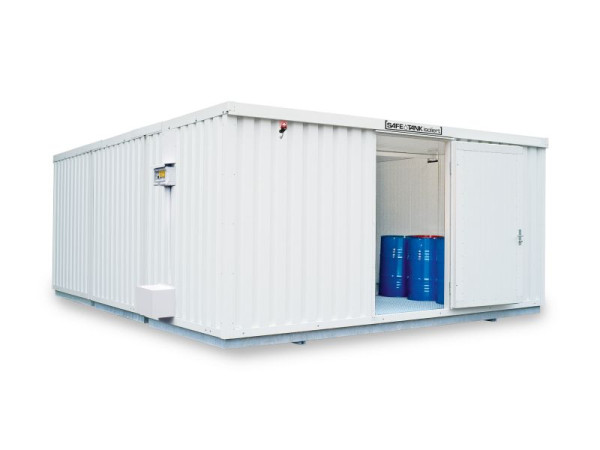 SÄBU SAFE Tank Kombination STKI 5000 ALG, isoliert, vormontiert inkl. Endmontage, Kunststoffbeschichtet RAL 9002, 5.380x6.520x2.520 mm, F8850660101-F905