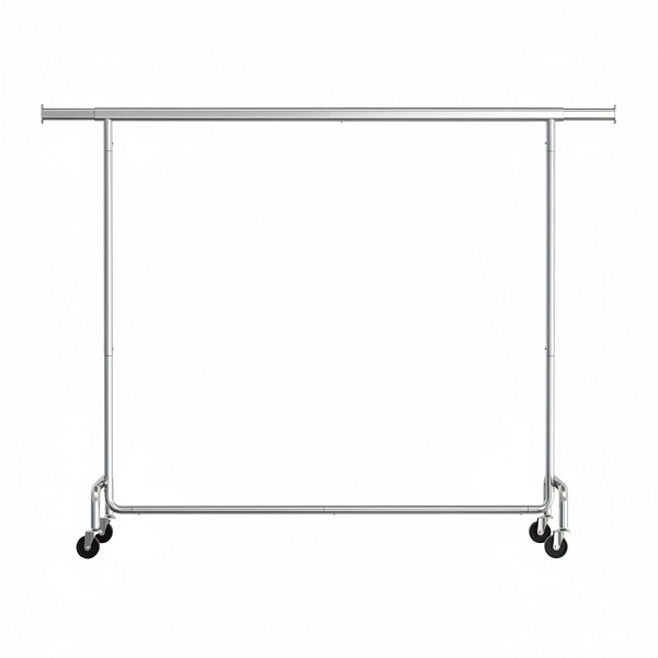 SONGMICS Kleiderregal, Silber, (160-200)x45x163 cm, HSR176E01