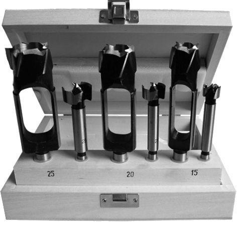 Edessö Zapfenschneider/Forstnerbohrer Set WS, Inhalt: je 1 x Ø 15, 20 + 25 mm, 146715025
