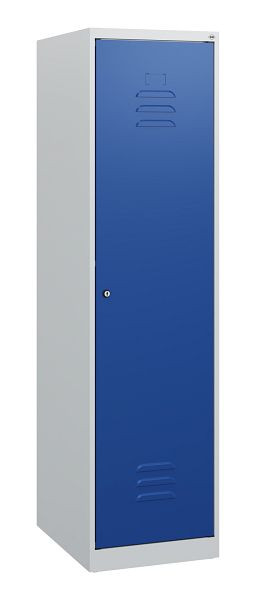 C+P Umkleidespind Classic PLUS, 1530x400x500mm, 7035/5010, Zylinderschloss, 0800005-12 S10011