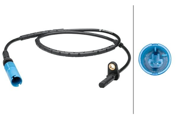 HELLA Sensor, Raddrehzahl, 2-polig, Gesamtlänge: 992mm, 6PU 012 679-531