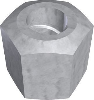 Schake Sechskantmuttern SW30, Länge: 30 mm, 11304, 4250384701185