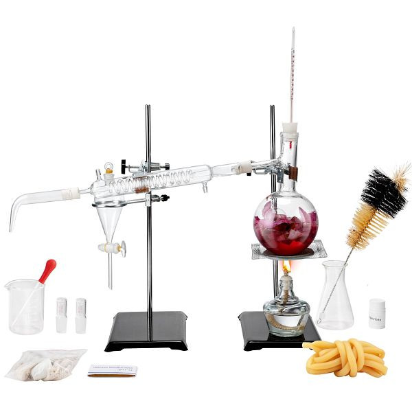VEVOR Destillationsset Ätherische Öle 500ml Destillationsgerät 28-teilig, SYSZLTJJPJJDI3Z20V0