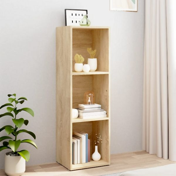 vidaXL Bücherregal/TV-Schrank Sonoma Eiche 36x30x114 cm Holzwerkstoff, 800138