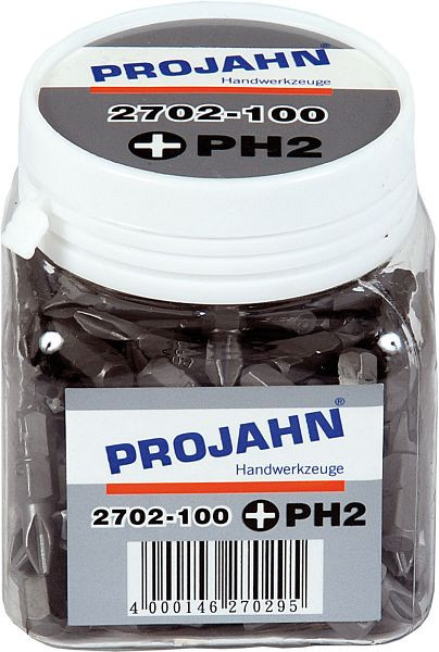 Projahn 1/4" Bit L25 mm Phillips Nr 1 100er Pack, 2701-100