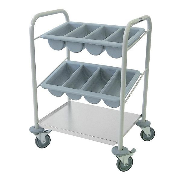 Craven Stahl Besteckwagen, Material: Epoxidbeschichteter Stahl, Kapazität: 40 kg, P100