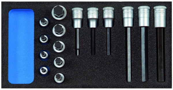 GEDORE CT-Einlage mit Sortiment, Satz Schraubendreher-Einsätze 1/2'', CT, 2308932