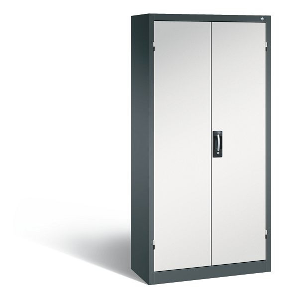 C+P Büro-Drehtürenschrank Acurado, H1950xB930xT400 mm, Anthrazit/Lichtgrau, 9260-6005 S10010