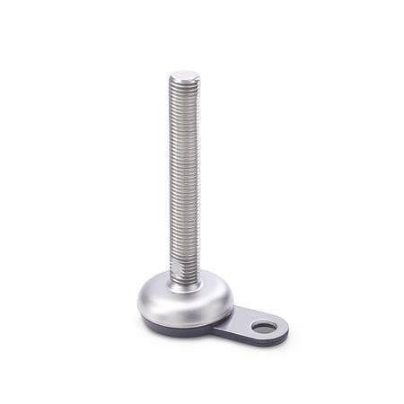 Ganter Edelstahl-Stellfüße mit Befestigungslasche (GN 33-50-M16-150-B1-TK), VE: 5 Stück, 33-50-M16-150-B1-TK