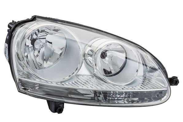 HELLA Halogen-Hauptscheinwerfer, für u.a. VW Golf V (1K1), chrom, ECE, für Linksverkehr, rechts, 1LG 247 007-601