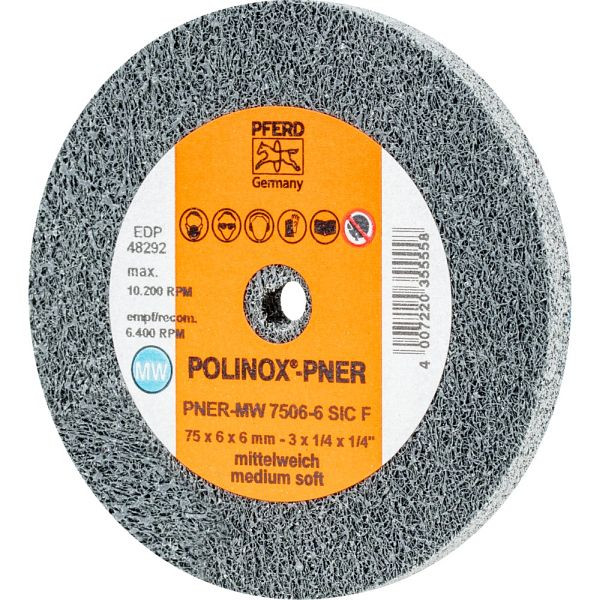 Pferd POLINOX-Kompaktschleifrad PNER-MW 7506-6 SiC F, VE: 5 Stück, 44691427