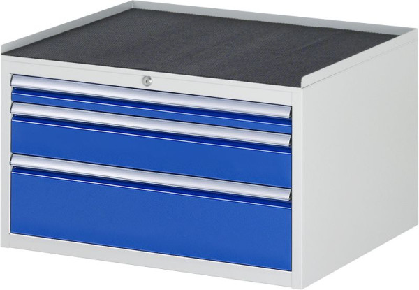 RAU Schubladenschrank Serie 7000, B770xT650xH465mm, Schubladen: 1xH60, 1xH120, 1xH180mm, Metallauflage, 03-XL2.1A-MT.11