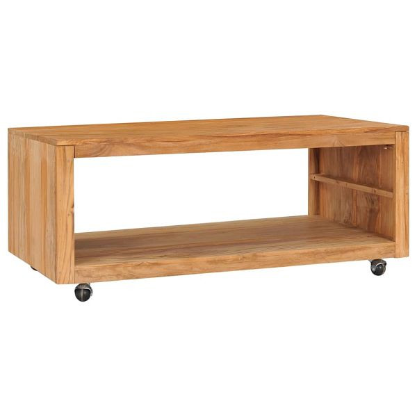 vidaXL Couchtisch 110x60x40 cm Massivholz Teak, Top-Qualität, 288895