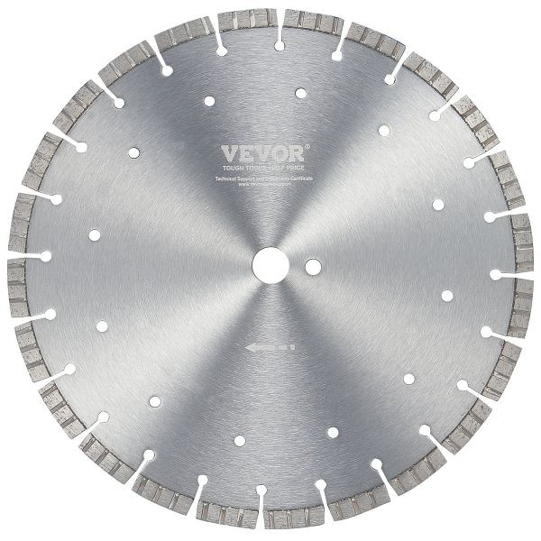 VEVOR Diamant-Sägeblatt Beton-Sägeblatt Nass/Trocken Gewellte Zähne 30cm, JGSQGJP300MMF29MJV0