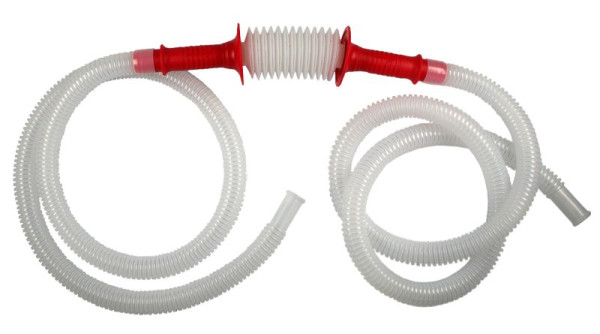 Busching Handpumpe "SIPHON" PE 200ml/Hub, 4l/min, mit Schlauch 2 x 27mm x L1350mm, 100664