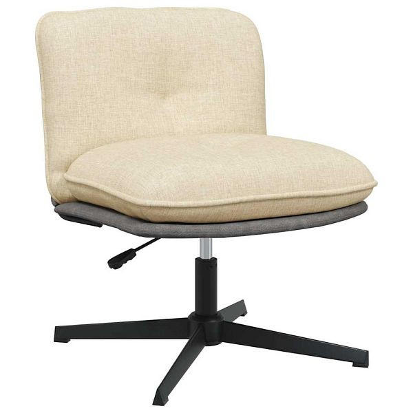 vidaXL Bürostuhl Drehbar Creme Stoff, trendig, vielseitig, 4105391