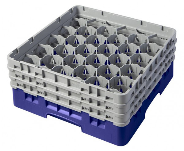 Cambro Spülkorb mit 30 Fächer Camrack® 17,4 cm Marineblau, 30S638186