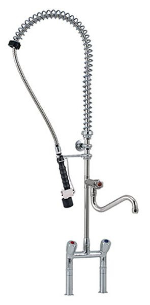 KBS PREMIUM Knebel-Geschirrwaschbrause mit Schwenkhahn und LOW-Flow Brause, 20921037