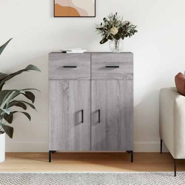 vidaXL Sideboard Grau Sonoma 69,5x34x90 cm Holzwerkstoff, 827986