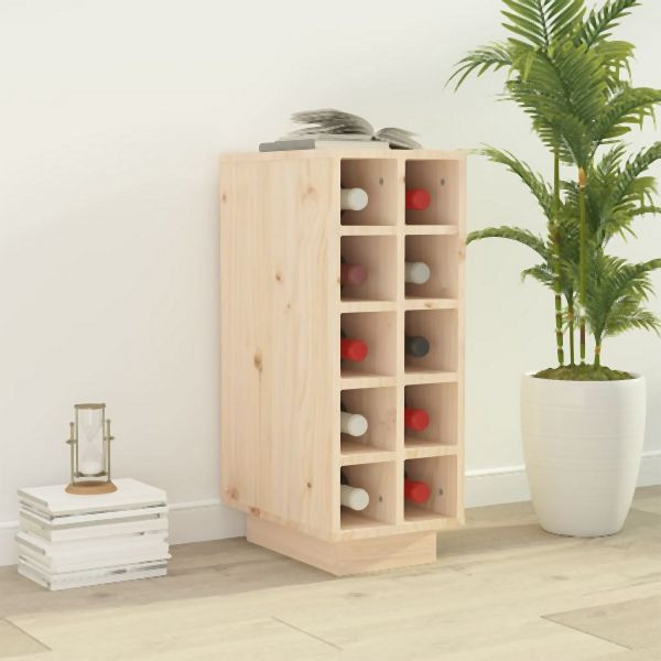 vidaXL Weinregal 23x34x61 cm Abmessung Massivholz Kiefer, 820971