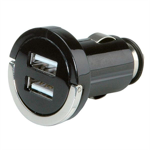 VALUE USB Charger mit KFZ-Stecker, 2 Port, 10W, 19.99.1059