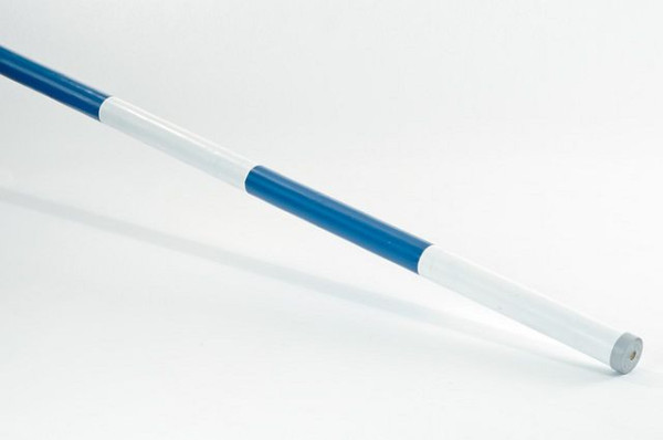 Growi Hindernisstangen aus Holz, blau/weiß, 10 cm Durchmesser, 300 cm lang, 10094646