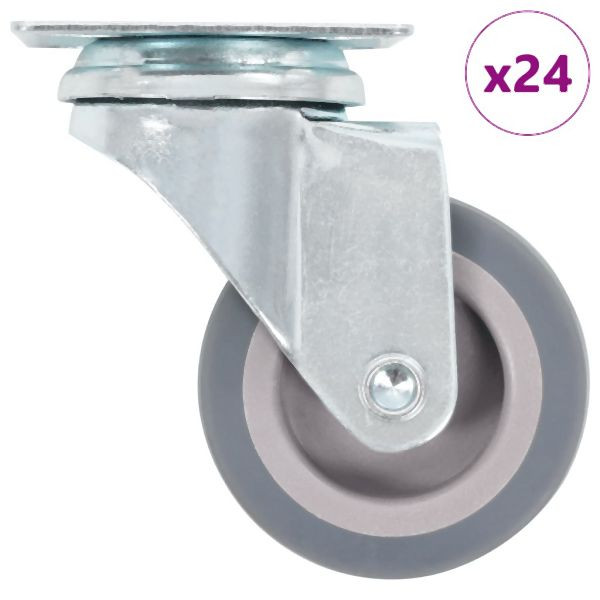 vidaXL Lenkrollen, Verpackungseinheit: 24 Stück 50 mm, 277901