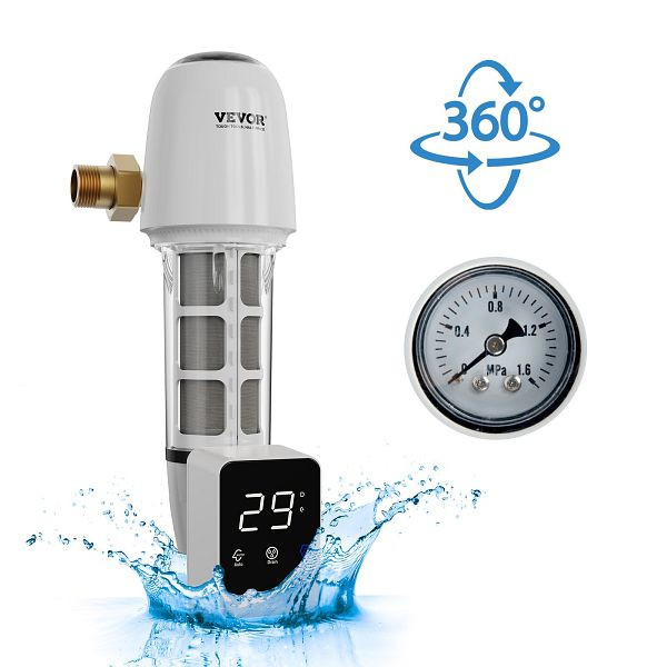 VEVOR Spin-Down-Filter, 40 Mikron-Sedimentfilter, 1 Zoll GM + 1 1/4 Zoll GM, 8 T/H, ZDCXQZSGLQFC03MQTV9