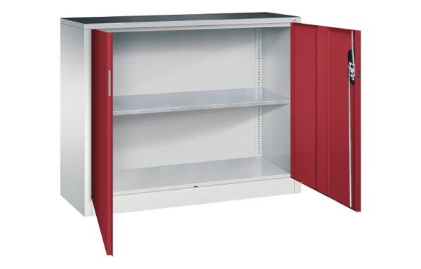 C+P Flügeltürenschrank Acurado, H1000xB1200xT400mm, 7035/3003, 8830-000 S10295
