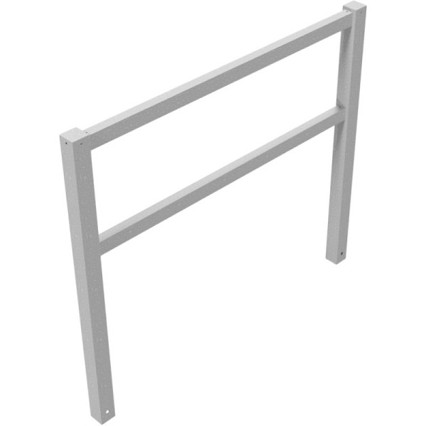 Stein HGS Wegesperre, feststehend, 1500 mm / mit Ober-und Knieholm, ohne Farbe, 4016.15