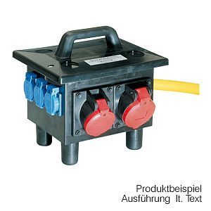 GIFAS Vollgummi-Trenntransformator Typ 6200, 3 m GIFAS PROFLEXX-07 Leitung 2 x 1,5 mm² mit Konturenstecker, 10 kg, 210938