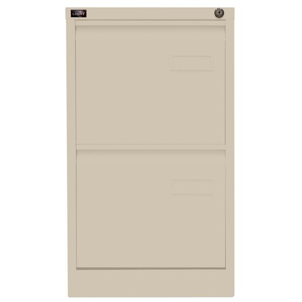 Bisley LIGHT Hängeregistraturschrank LIGHT, einbahnig, 2 HR-Schubladen, 643 sand, IPCCA12643