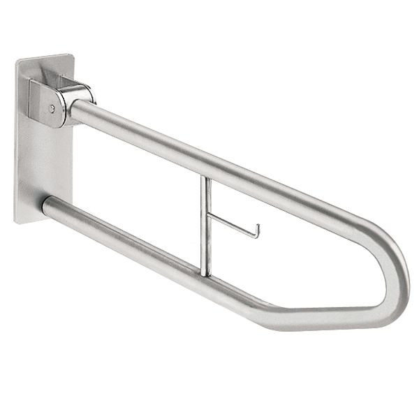 KWC Stützklappgriff, Contina, Edelstahl, 100x250x850 mm, WC-Rollenhalter, 2000103669