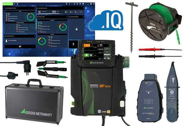 Gossen Metrawatt Mess-und Prüfgeräte-Set zur Prüfung der Wirksamkeit von Schutzmaßnahmen an ortsfesten elektrischen Anlagen, M537C