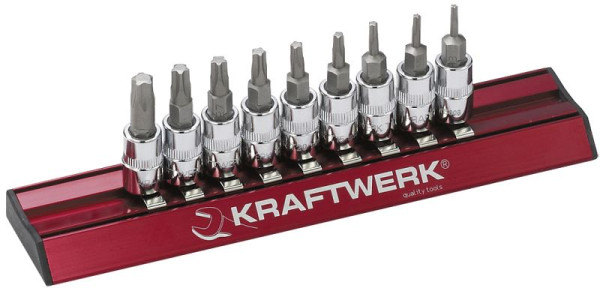 Kraftwerk 5-Stern-Bit für TX-Schrauben-Steckschlüssel-Satz 1/4", 9-tlg, 115099