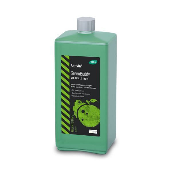 WERO Aktivin GreenBuddy Waschlotion, Spenderflasche, VE: 1000 ml, 20742010