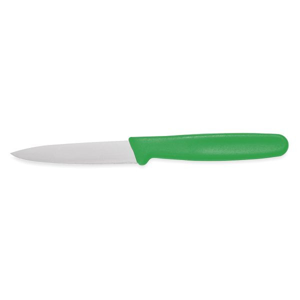 WAS Schälmesser HACCP, 8 cm, grün, Edelstahl, 6903085, 4044925068758